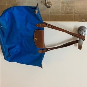 Longchamp Le Pliage Medium Nylon Tote bright blue